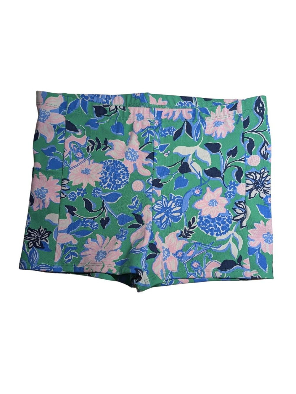 Lilly Pulitzer Luxletic Shorts Girls XL Golf Till You Drop Spearmint Athletic